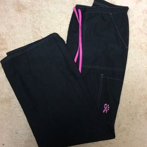 Black scrub pants